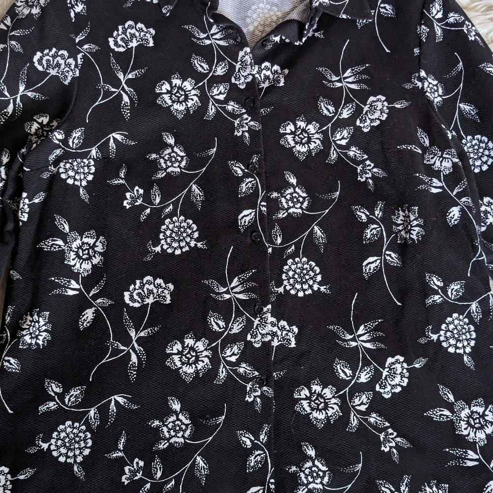 Euc Pendleton Floral Button Down Cotton Shirt Sha… - image 3